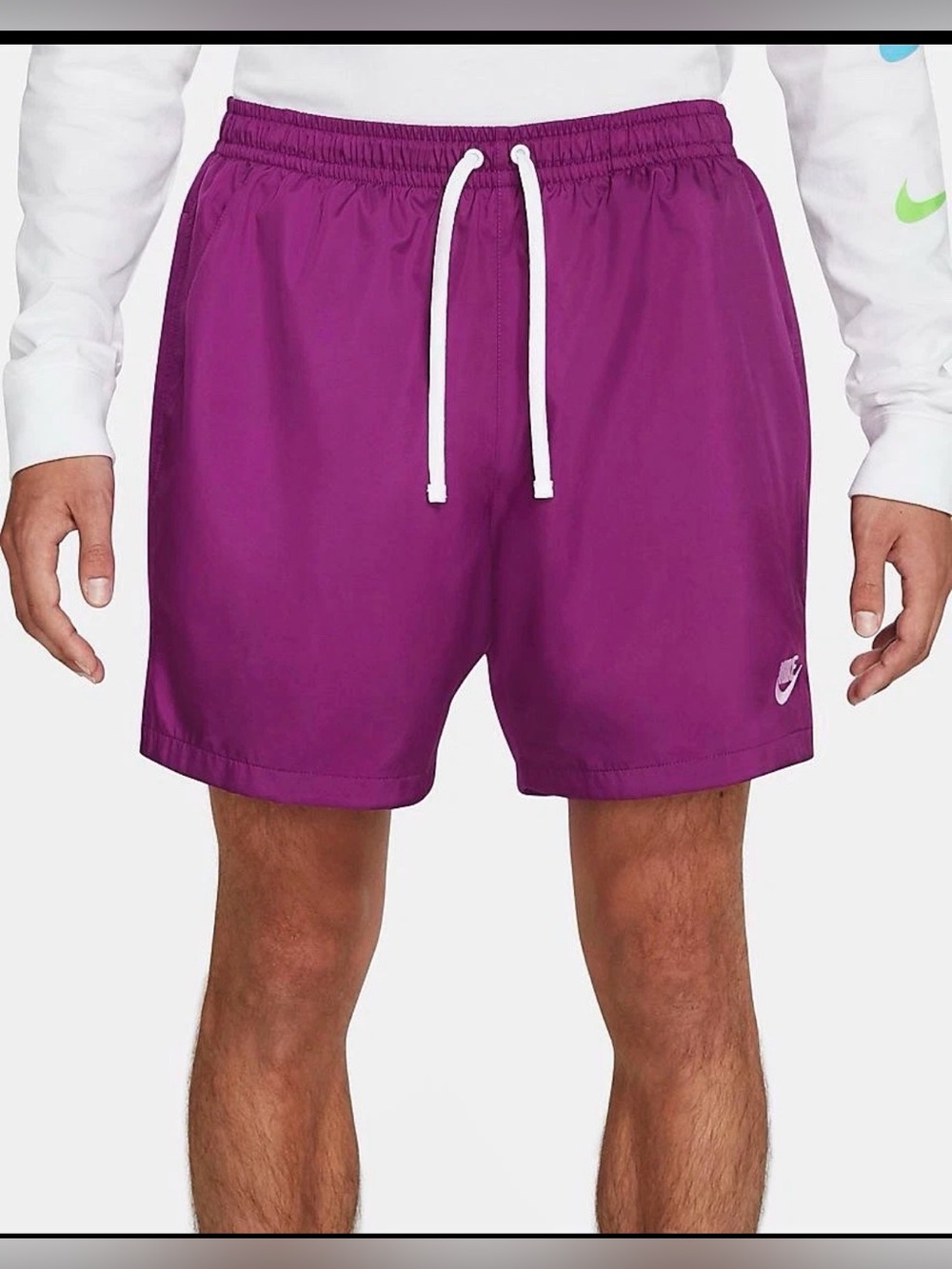 Nike Men NSW Woven Flow Club Shorts Viotech Purple size XS